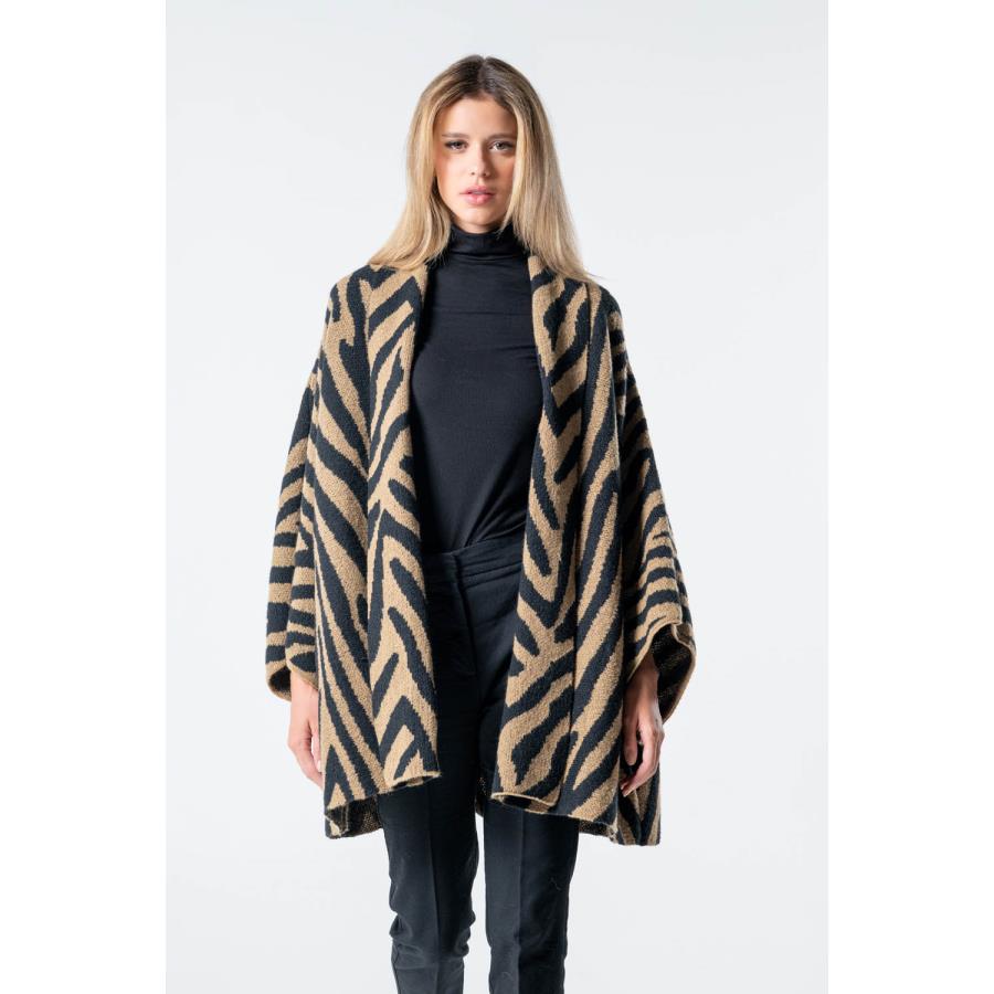 ΜΑΥΡΟ/ΜΠΕΖ ANIMAL PRINT